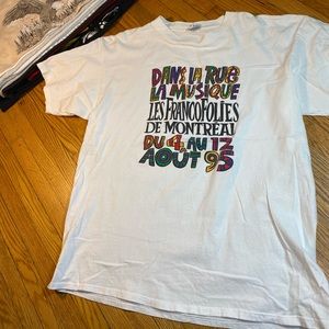 Vintage Montreal street musical festival tee fits XL
